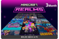 ' Minecraft Realms 3M - Bedrock XBOX & PC